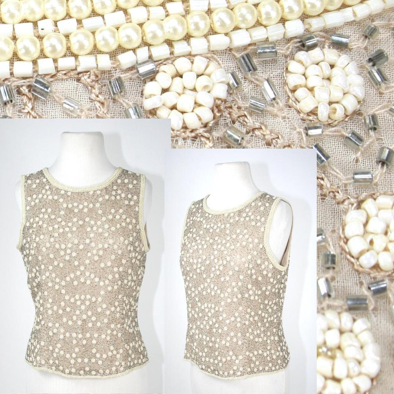 Vintage 90s or Y2K Beaded Top Adrianna