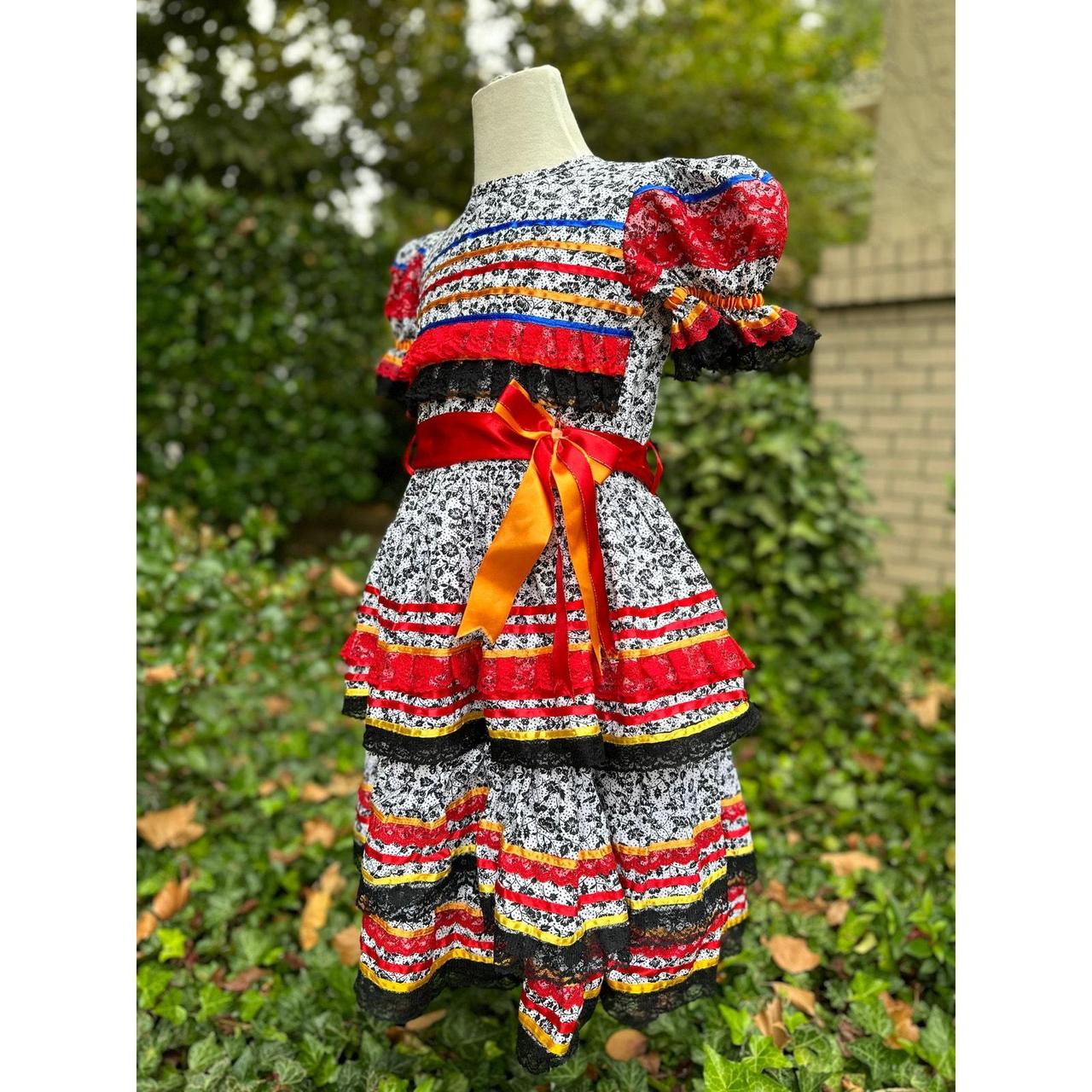 Vintage Handmade 80s 90s Girls Dress hot