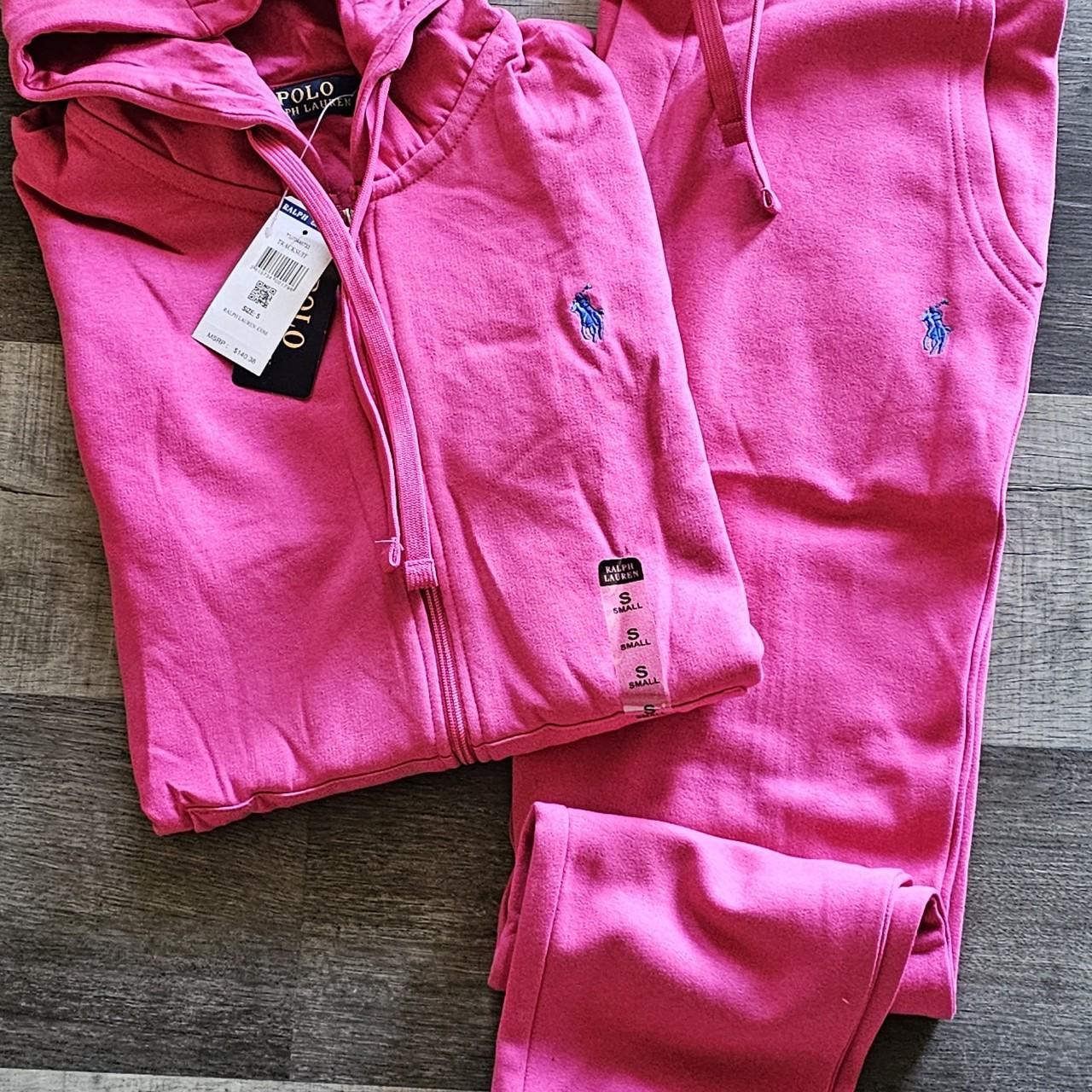 Light pink hot sale polo sweatsuit