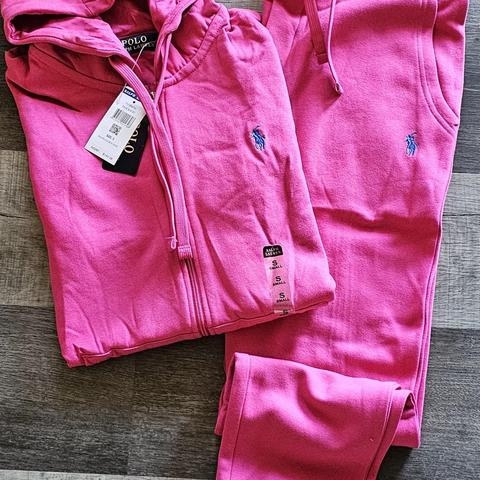 Pink polo ralph outlet lauren sweatsuit