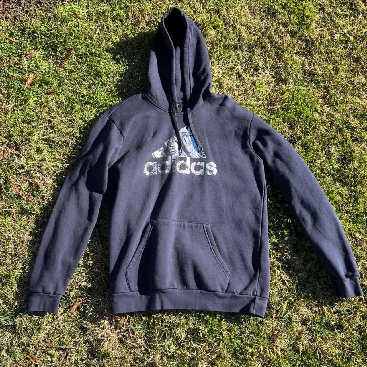 Adidas blue hot sale sweater women's