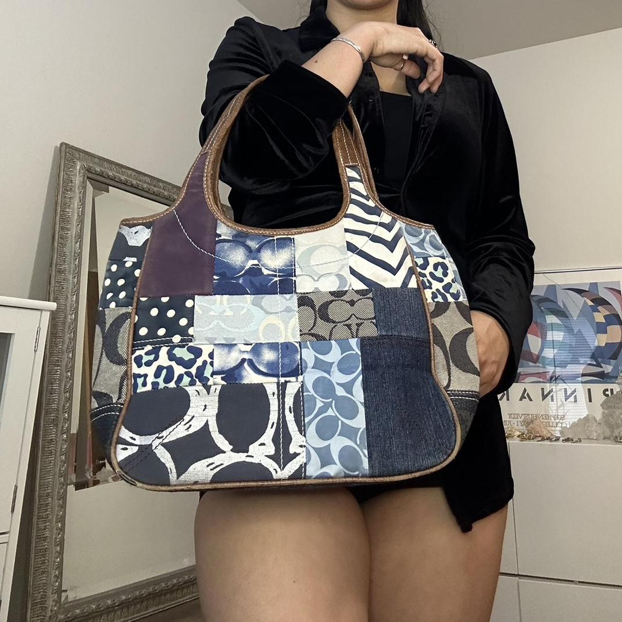 Coach, Bags, Coach Denim Patchwork Ergo Bag Like New