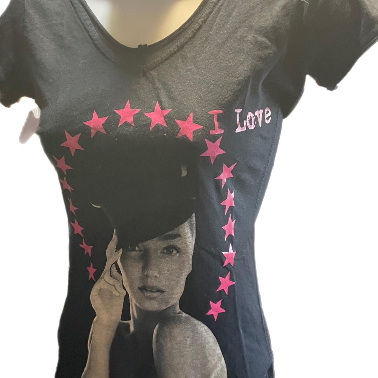Women's Black and Pink Tshirt Depop