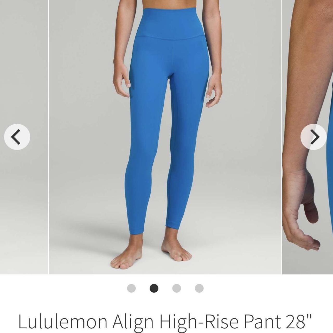 Lululemon Align Pant 28 Size 4 Petrol Blue (pilling - Depop