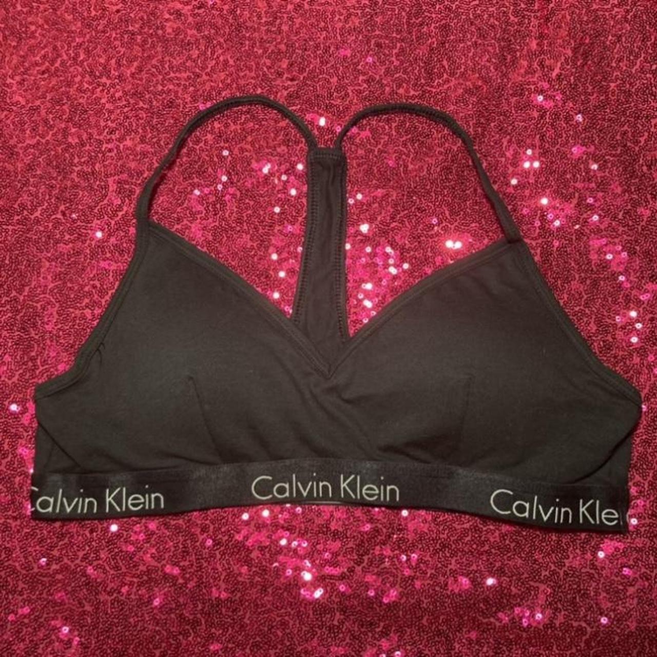 Calvin Klein Logo Bra Size Large Bralette Loungewear - Depop