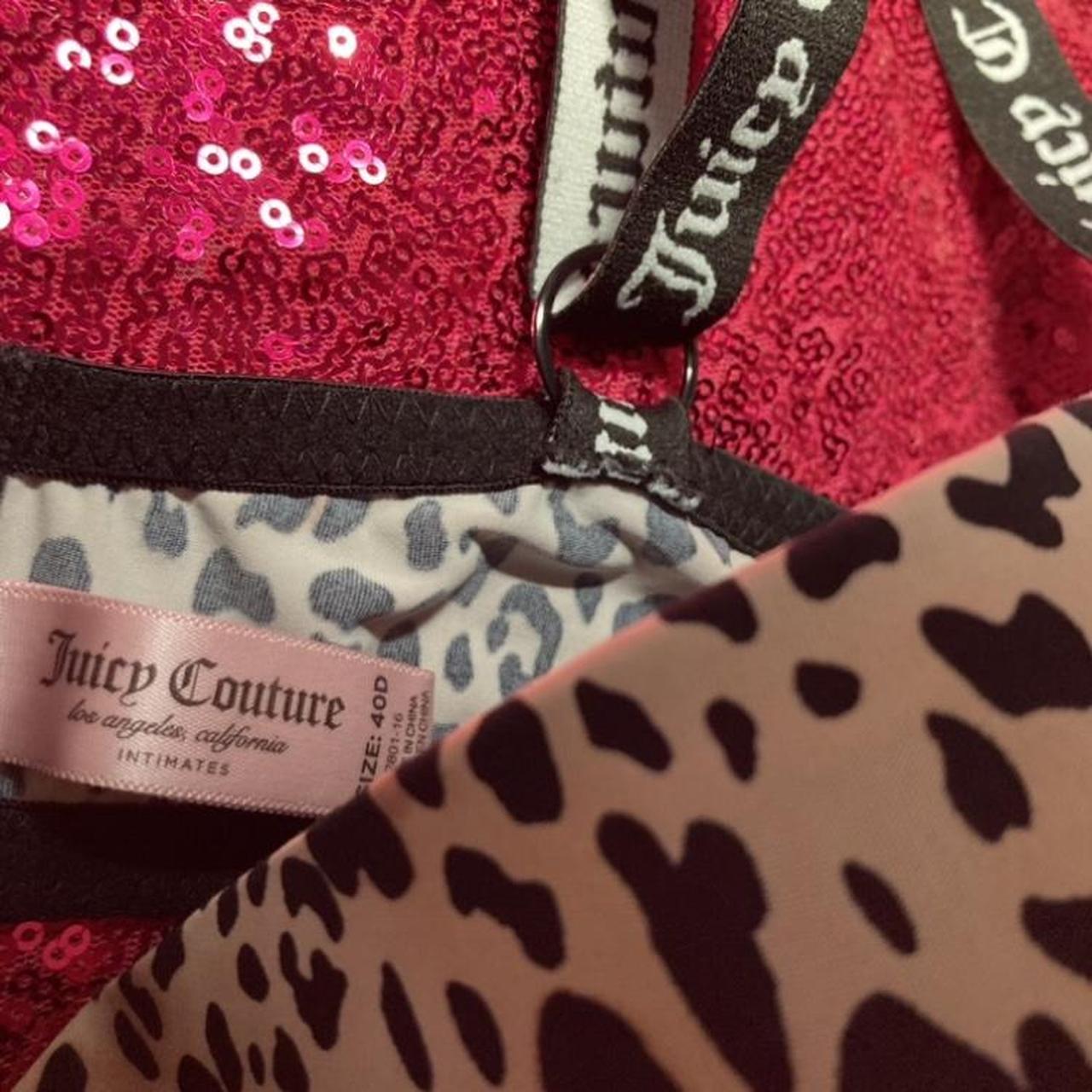 Juicy Couture Push Up Bra Size 40D Leopard Print... - Depop