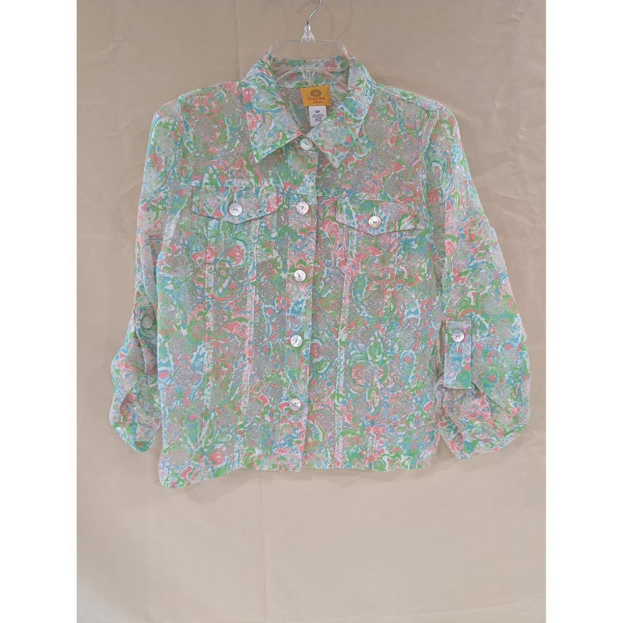 Ruby Rd. Women's Blouse - Multi/White - 16 – Ruby… - image 1