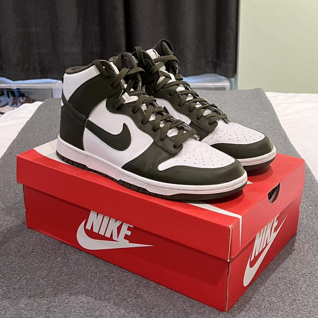 Nike Dunk High Retro, Cargo Khaki 2021. Bought from... - Depop