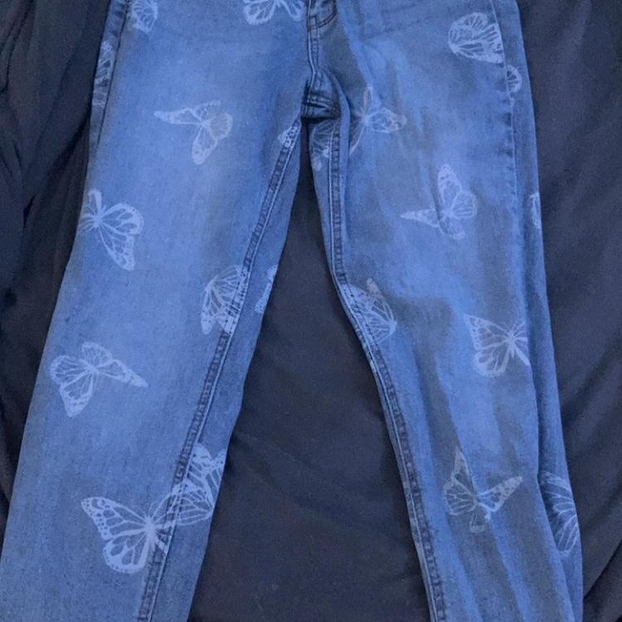 Tinseltown Butterfly Jeans Size 5 Fits 4 Too Up... Depop