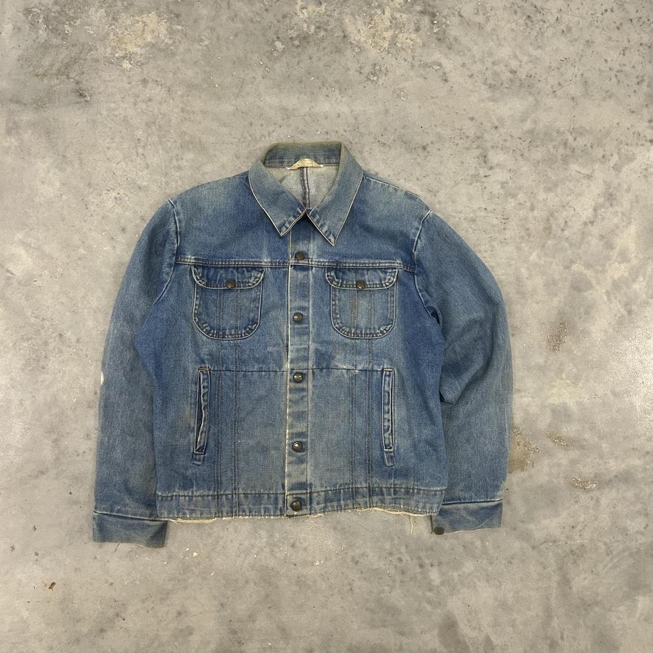 Vintage 80s Jean Jacket with nice details all around... - Depop