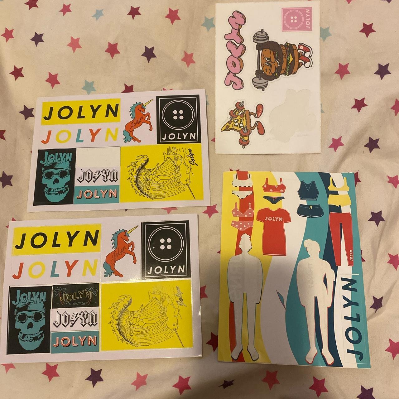 Jolyn Stickers. some missing Depop