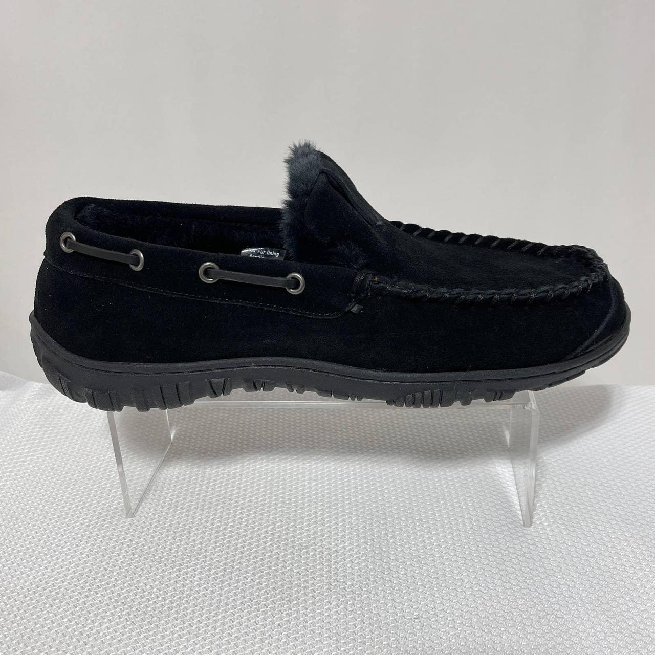 Clarks Slippers Men s 12 Wide Black Hudson Bay II