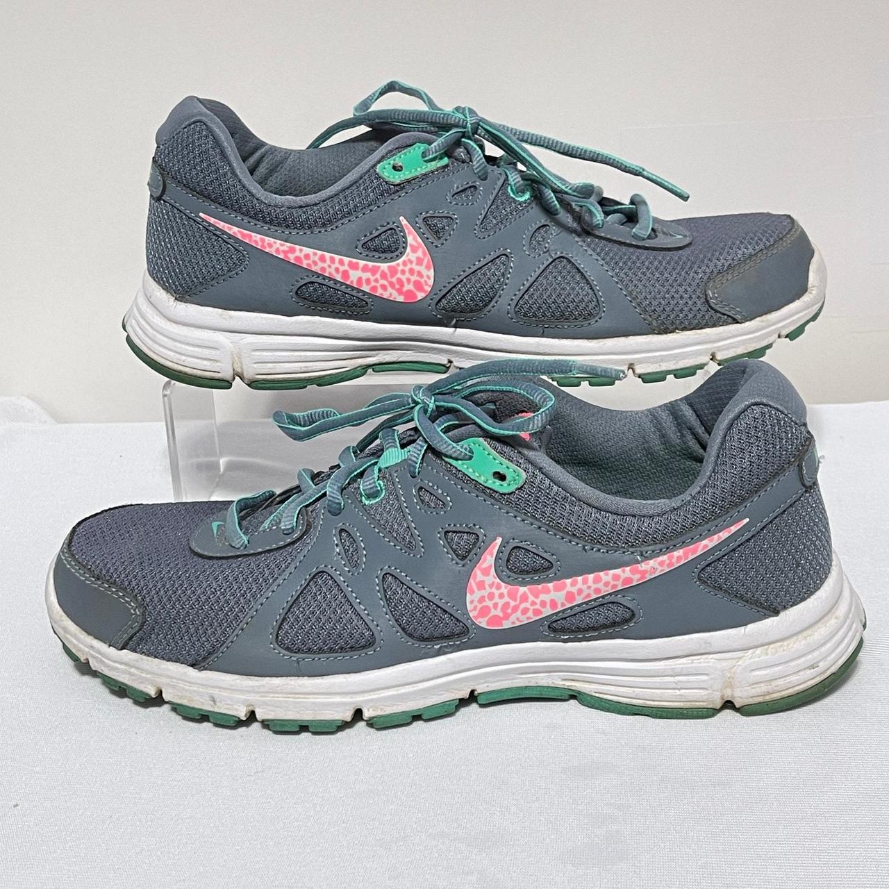 Nike Revolution 2 Running Shoes Gray Pink Aqua. Depop