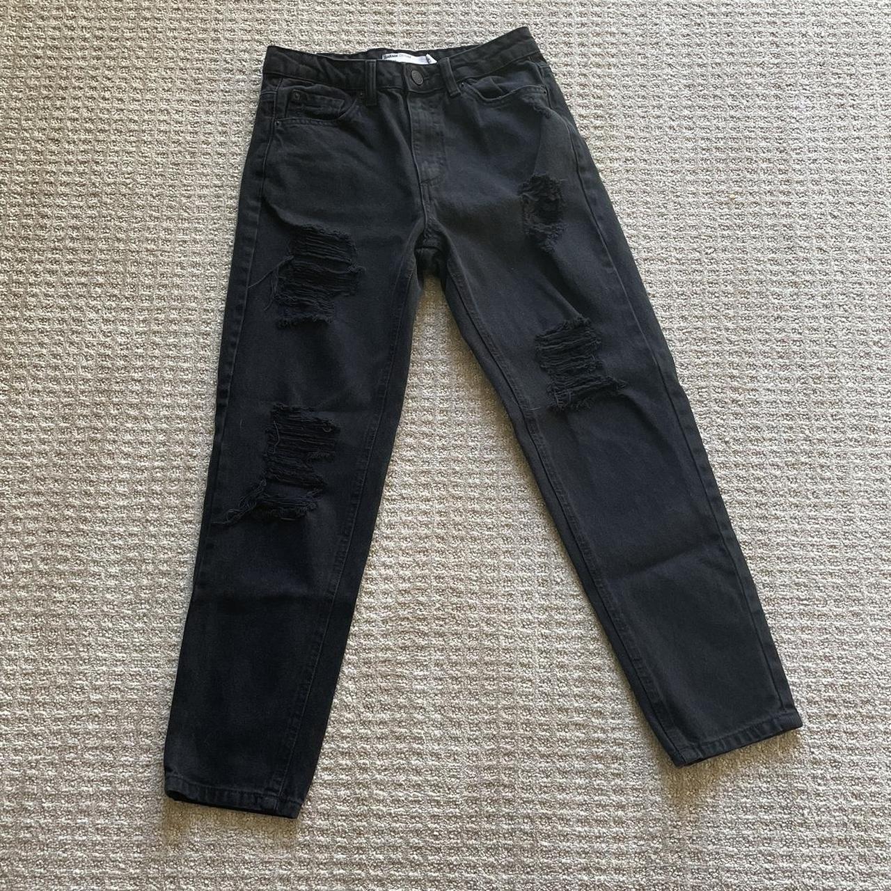 Mom Denim Jeans In Black, ONLY