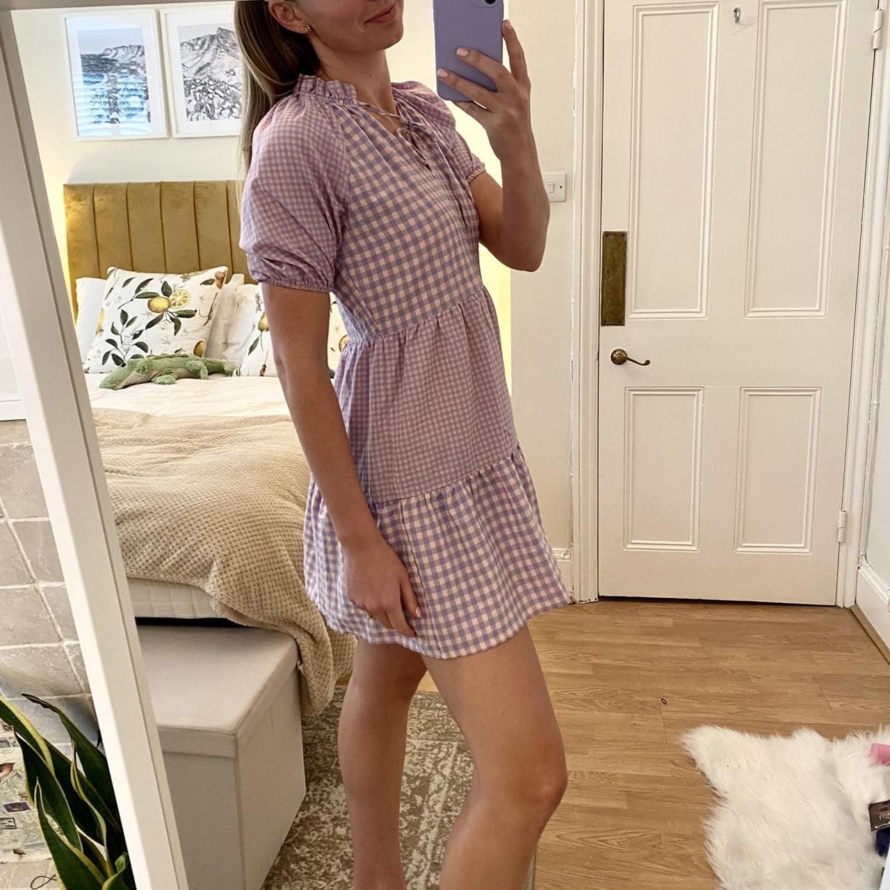 Boohoo Women's Pink and Purple Dress Depop
