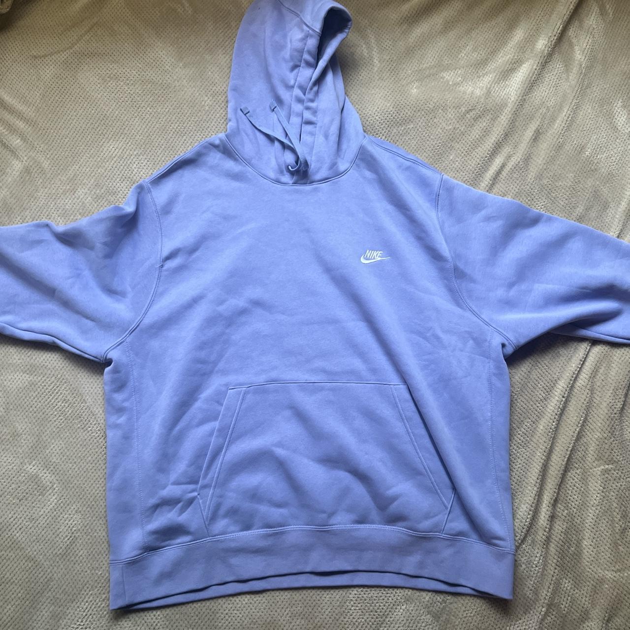 Purple Nike Swoosh Hoodie - Depop