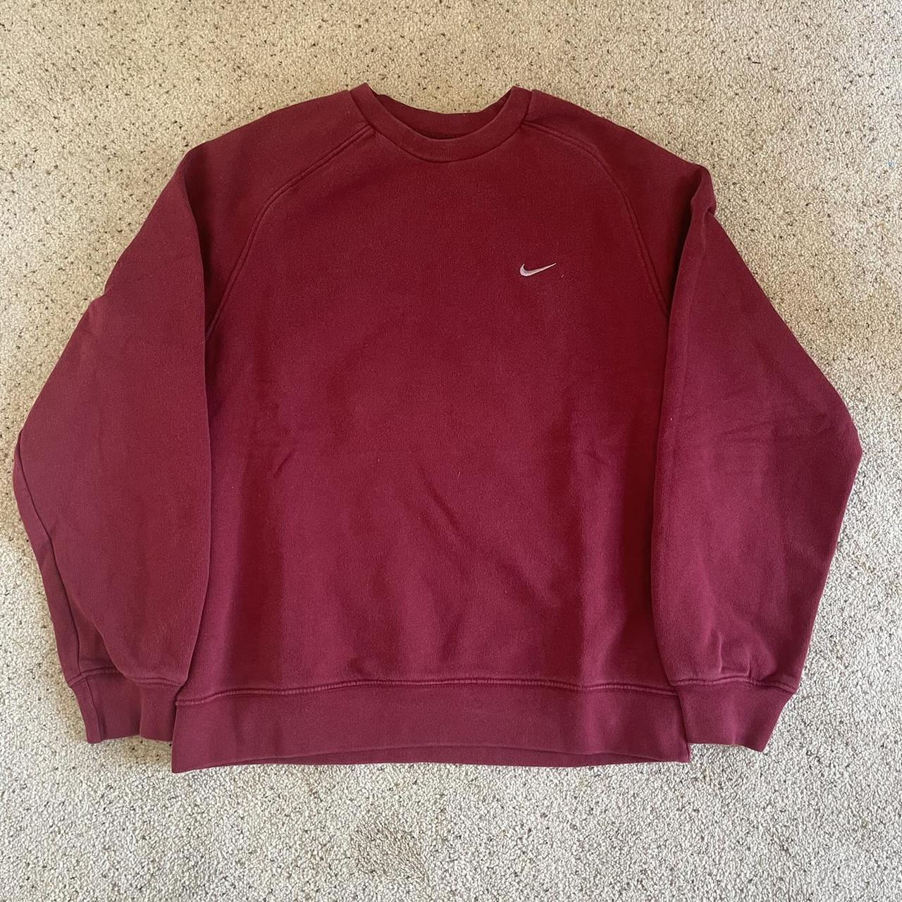 Nike Men's Red Sweatshirt | Depop