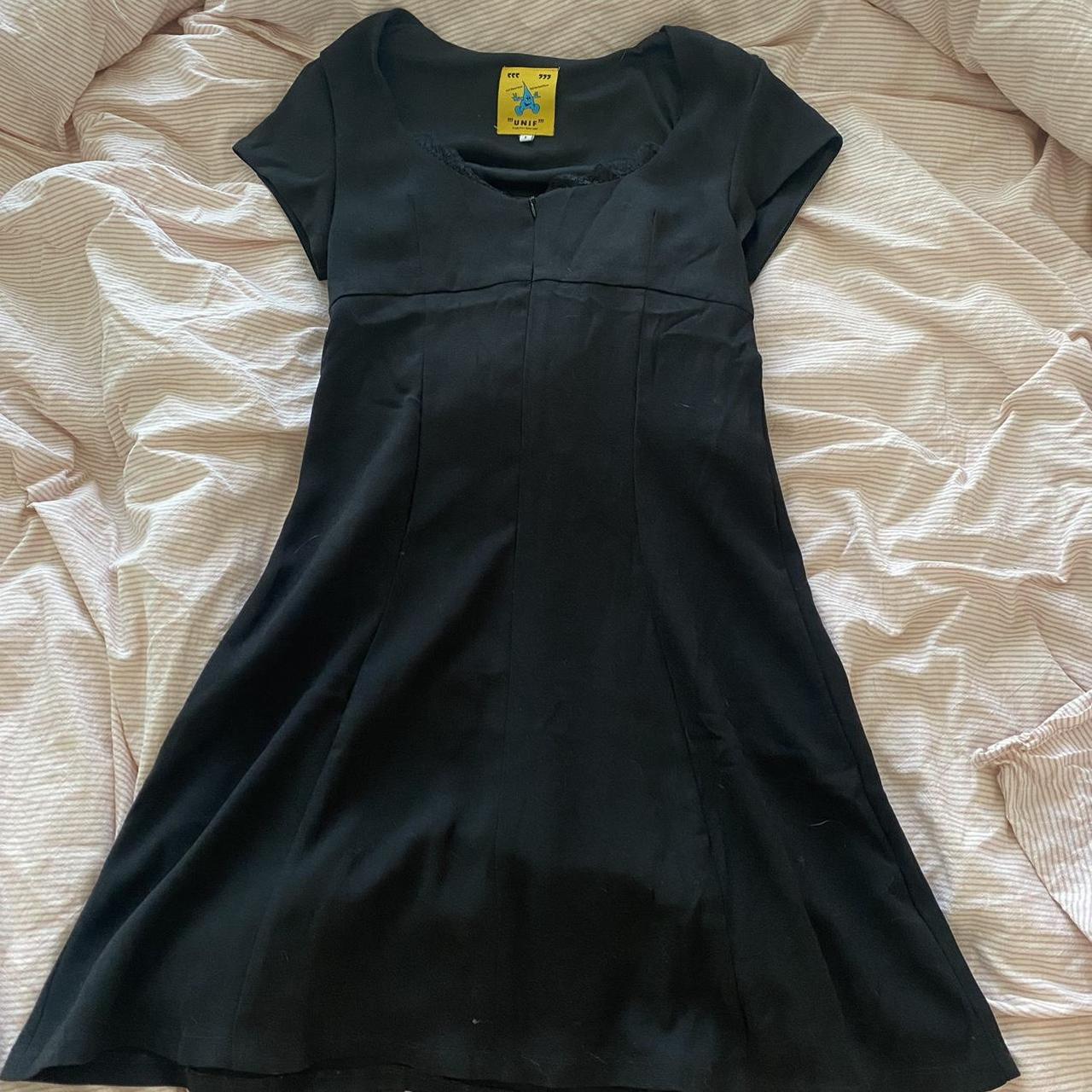 UNIF Women's Black Dress Depop