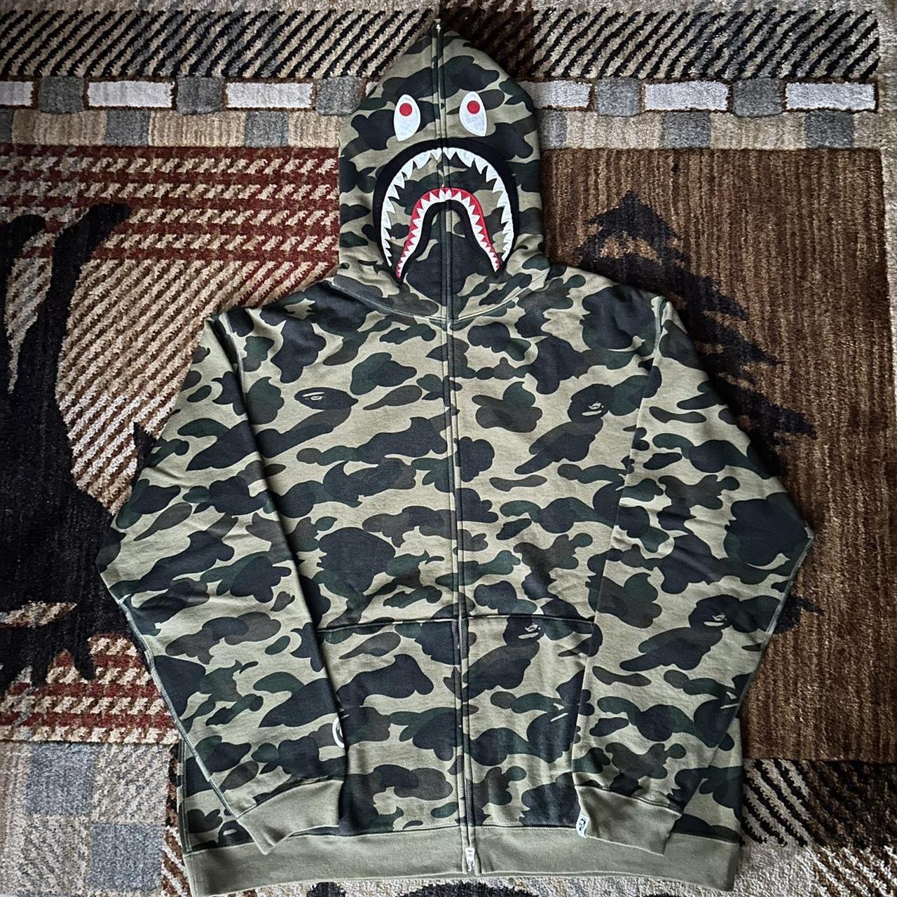 Bape first camo shark fashion hoodie