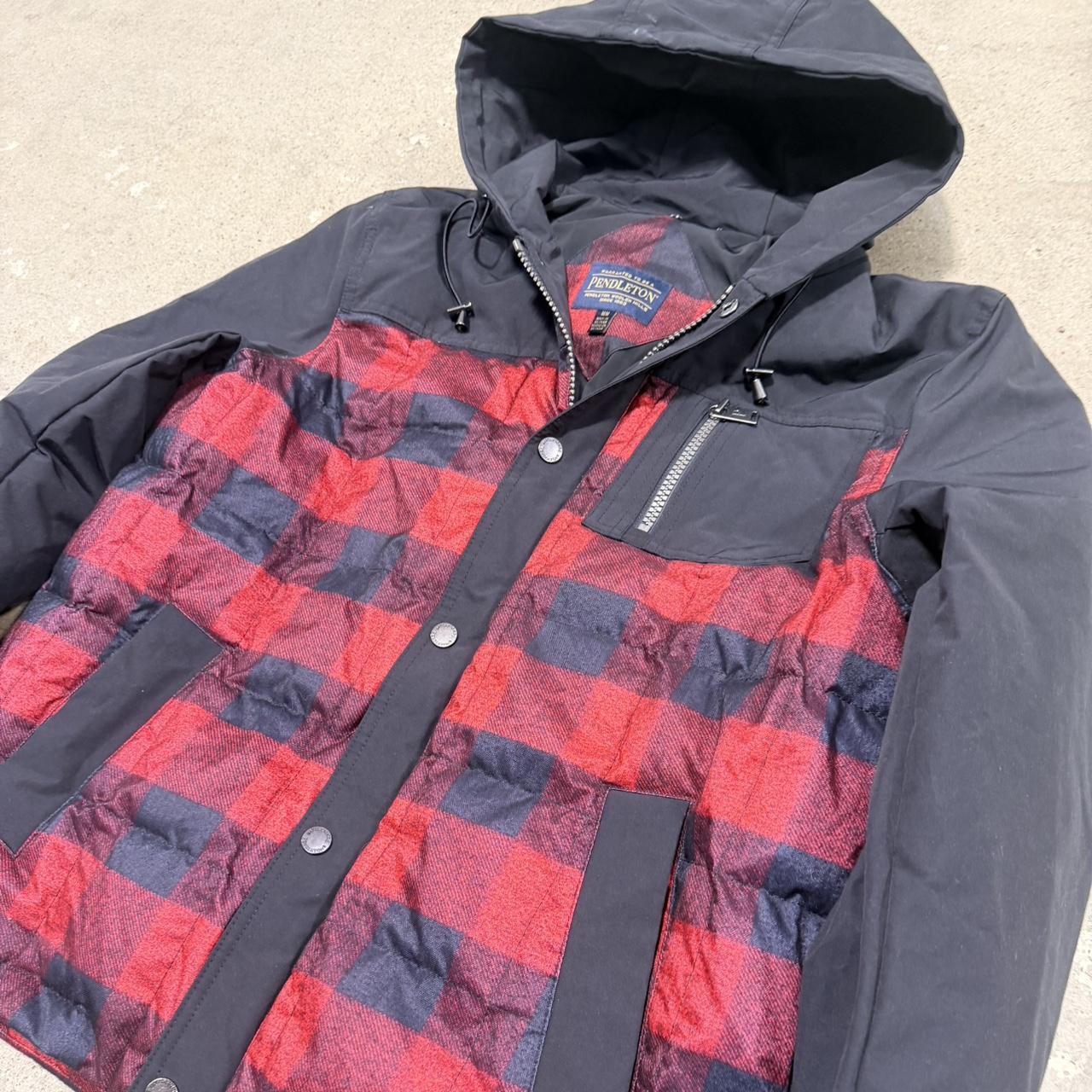 Pendleton Men's Puffer Jacket - Multi/Red - M – V… - image 2