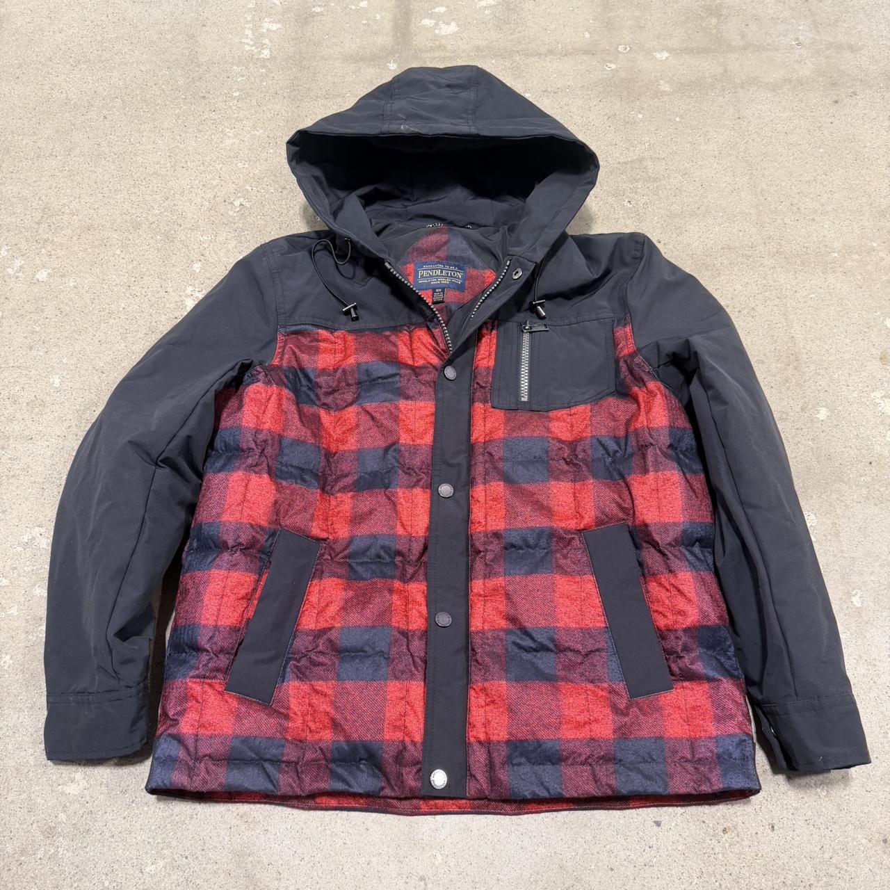 Pendleton Men's Puffer Jacket - Multi/Red - M – V… - image 1