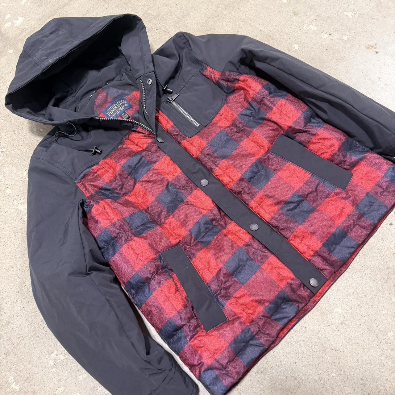 Pendleton Men's Puffer Jacket - Multi/Red - M – V… - image 3