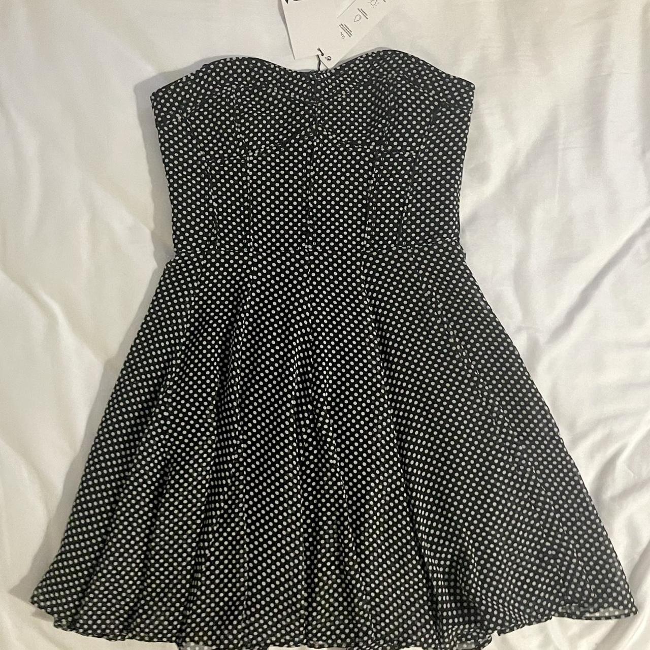 Zara Poka Dot Corset Mini Dress -new with tags,... - Depop