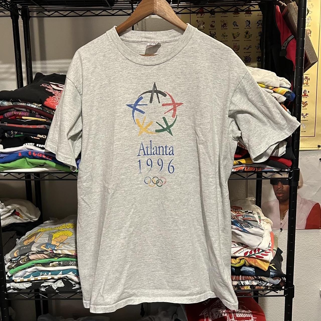 Vintage 1996 OFFICIAL ATLANTA 1996 Olympics Made in USA Men's T-Shirt SEE  TAG!!