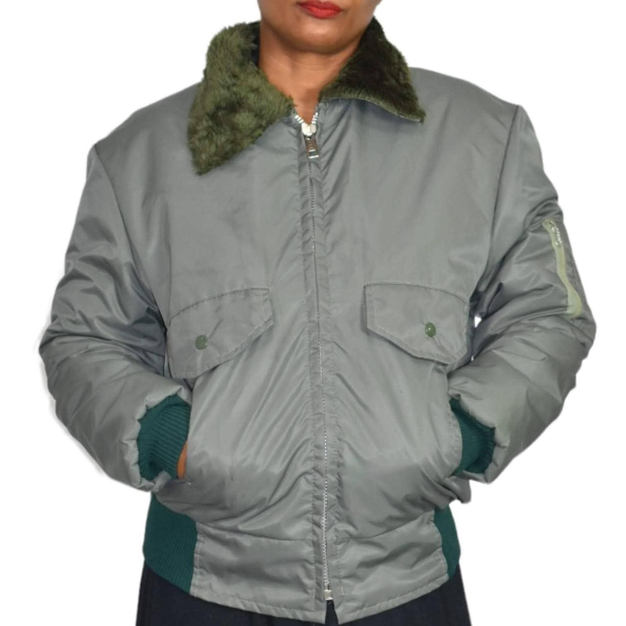 Vintage Bomber Jacket Aviator Flight Green Satin... - Depop