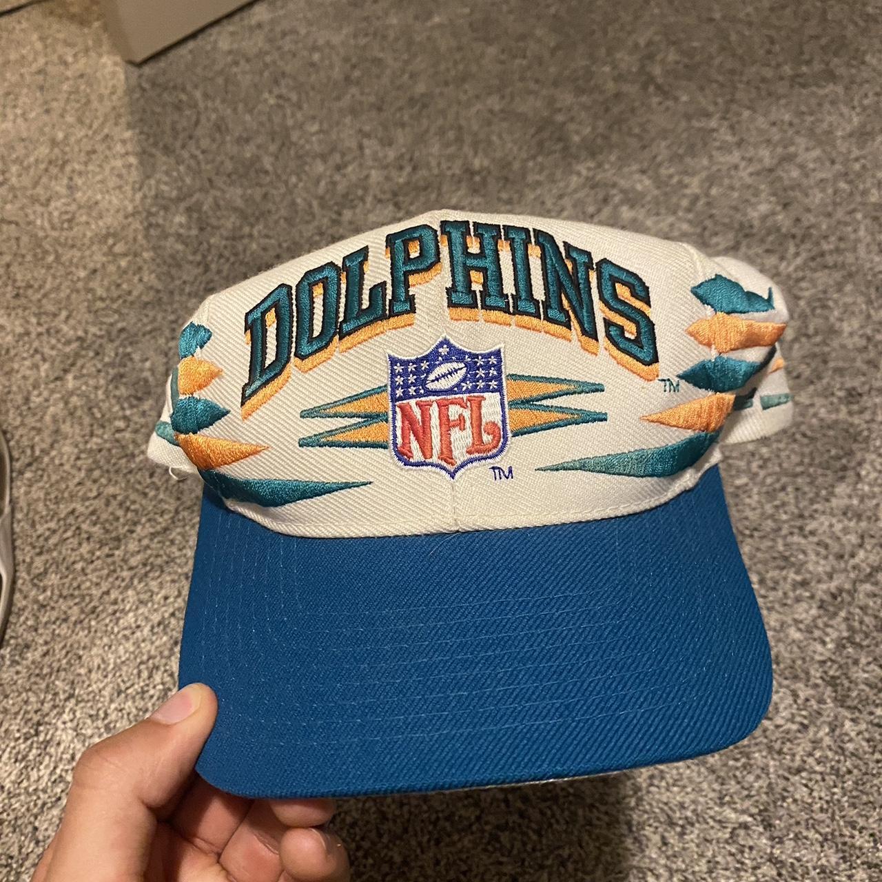 Vintage 90s NFL Miami Dolphins Hat Logo Athletic Pro - Depop