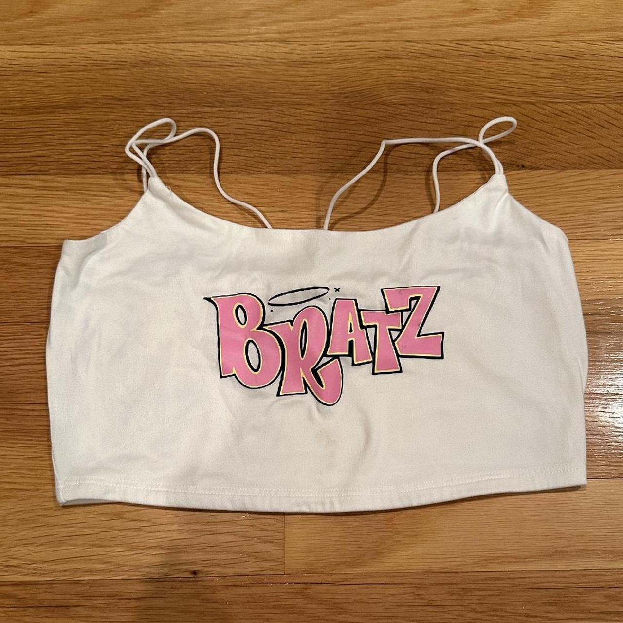 Windsor cropped Bratz doll white tube top women s Depop