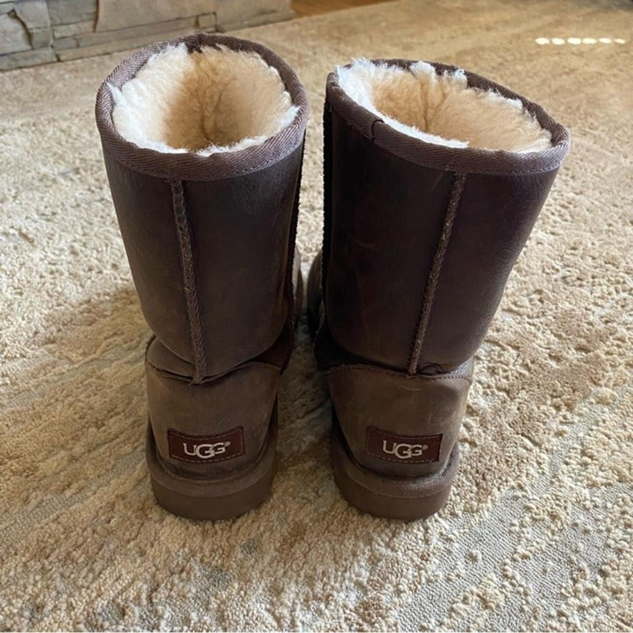 Ugg brownstone hot sale leather boots