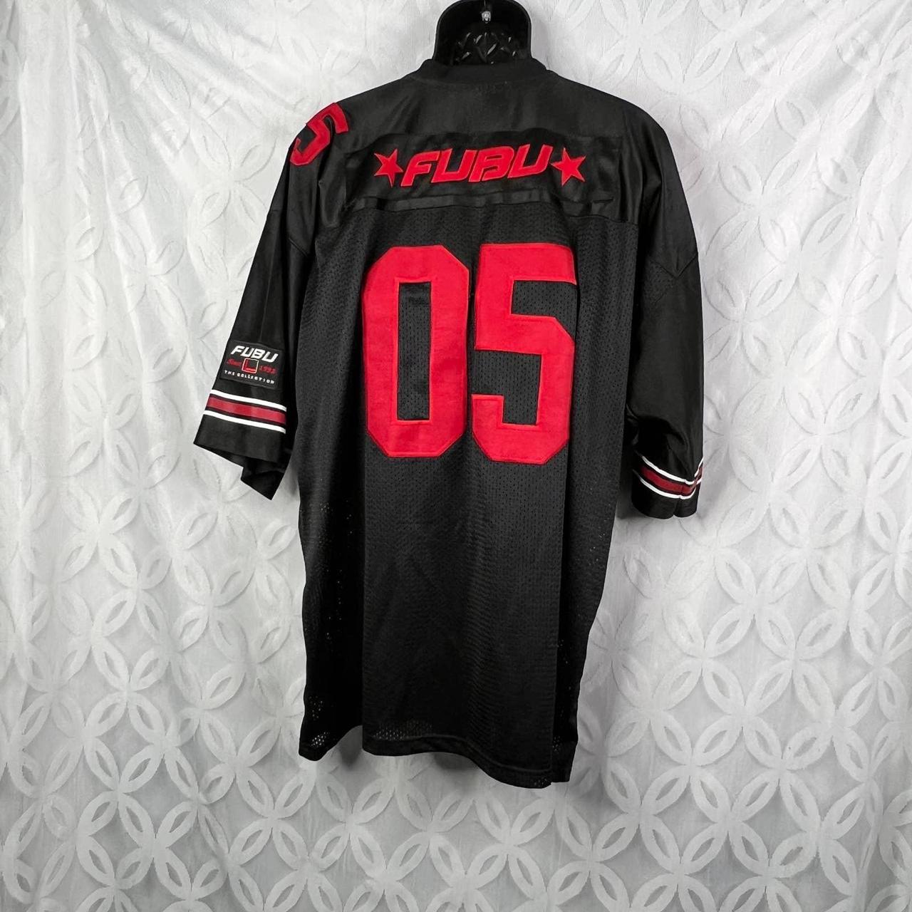 FUBU CORPORATE FOOTBALL JERSEY BLACK/WHITE/RED