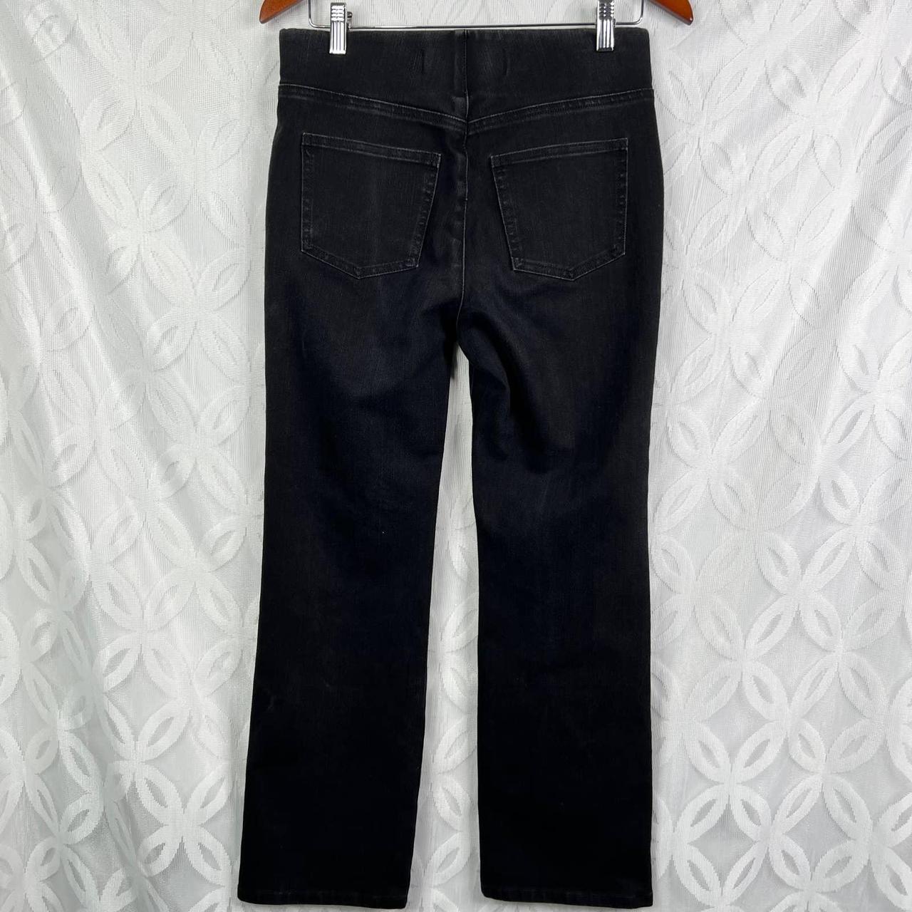 Soft Surroundings Ultimate Denim Black Pull-On Bootcut Jeans