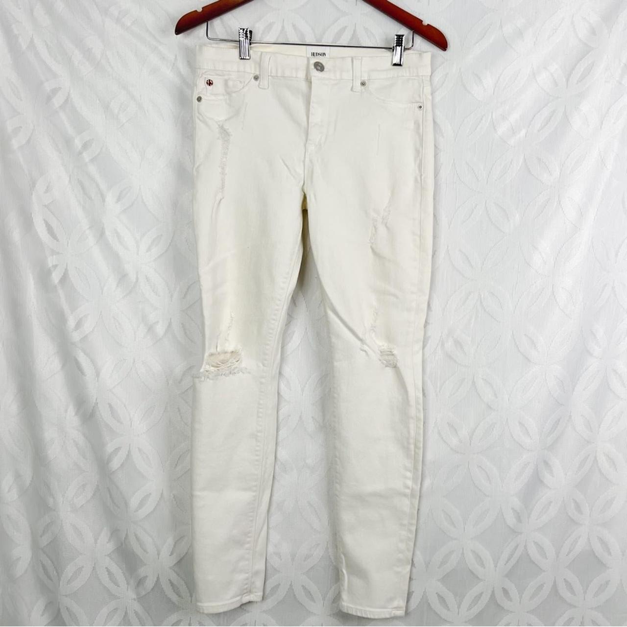 White hot sale hudson jeans