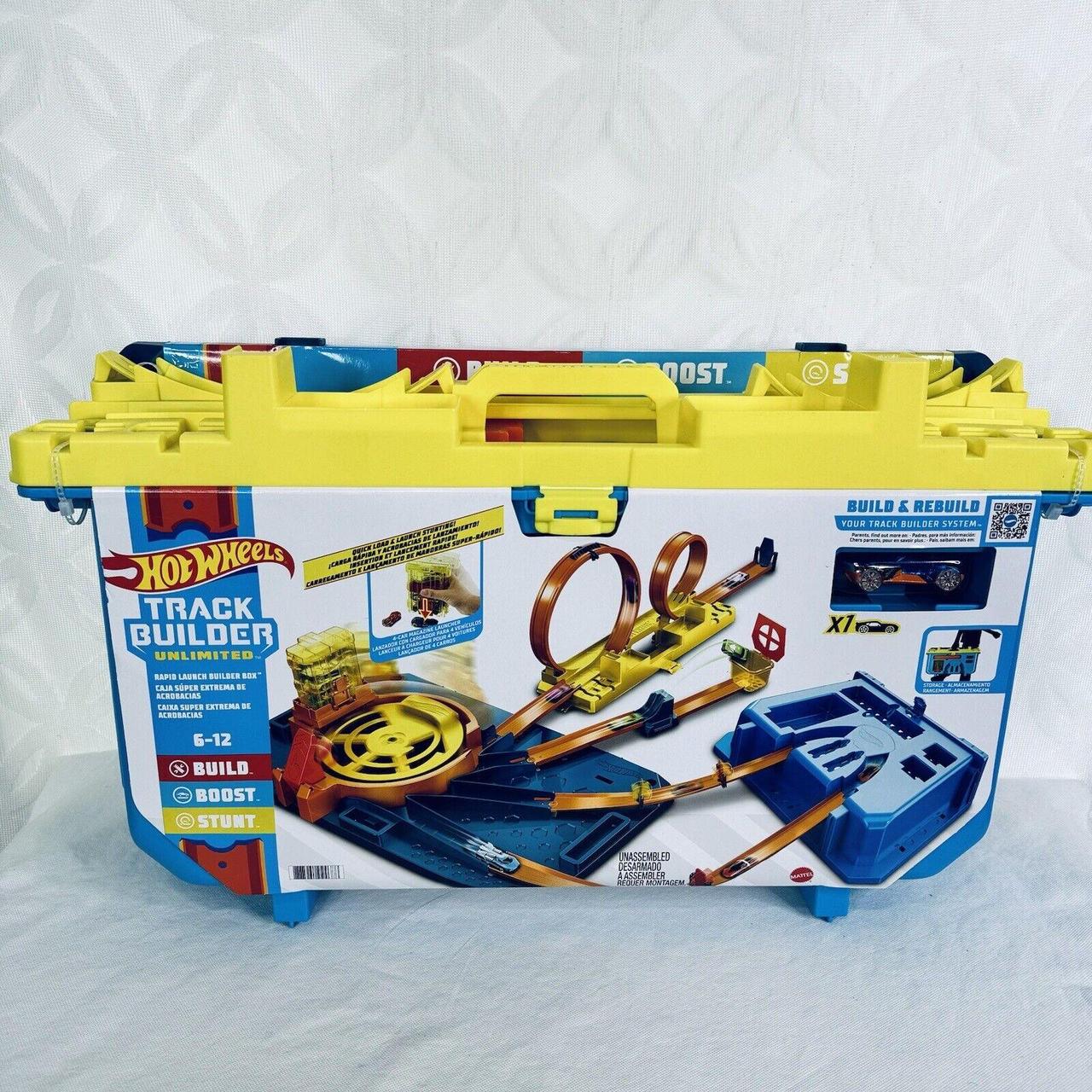 Hot Wheels Track Builder Unlimited Rapid Launch Builder Box Track Set store