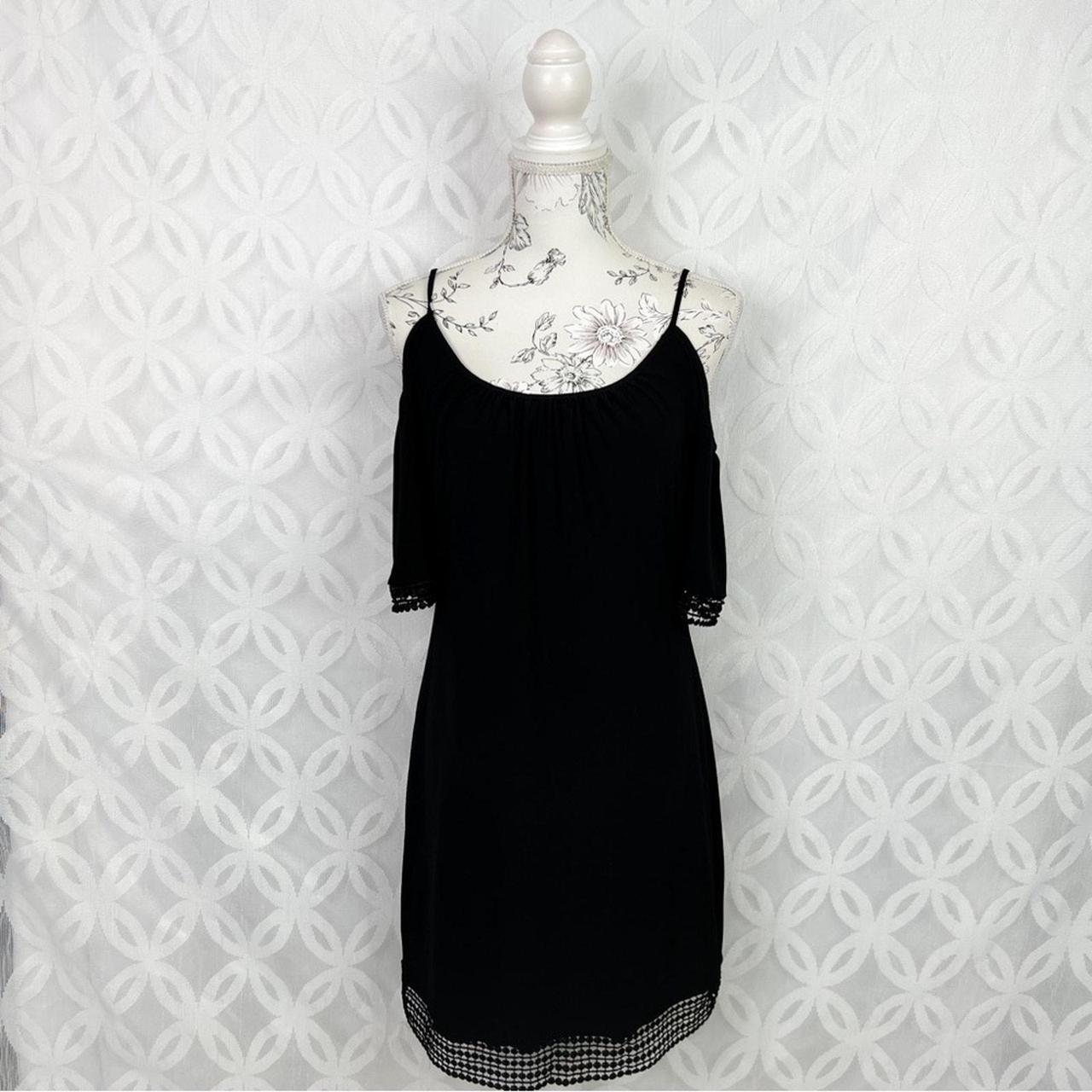 White House Black Market Cold Shoulder Black Knit. Depop