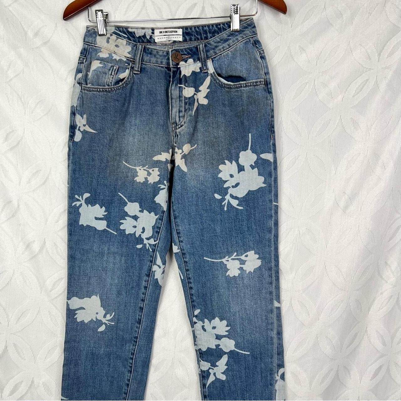 One X One teaspoon Havana Awesome Baggies High Waist Straight Leg Jeans fashion