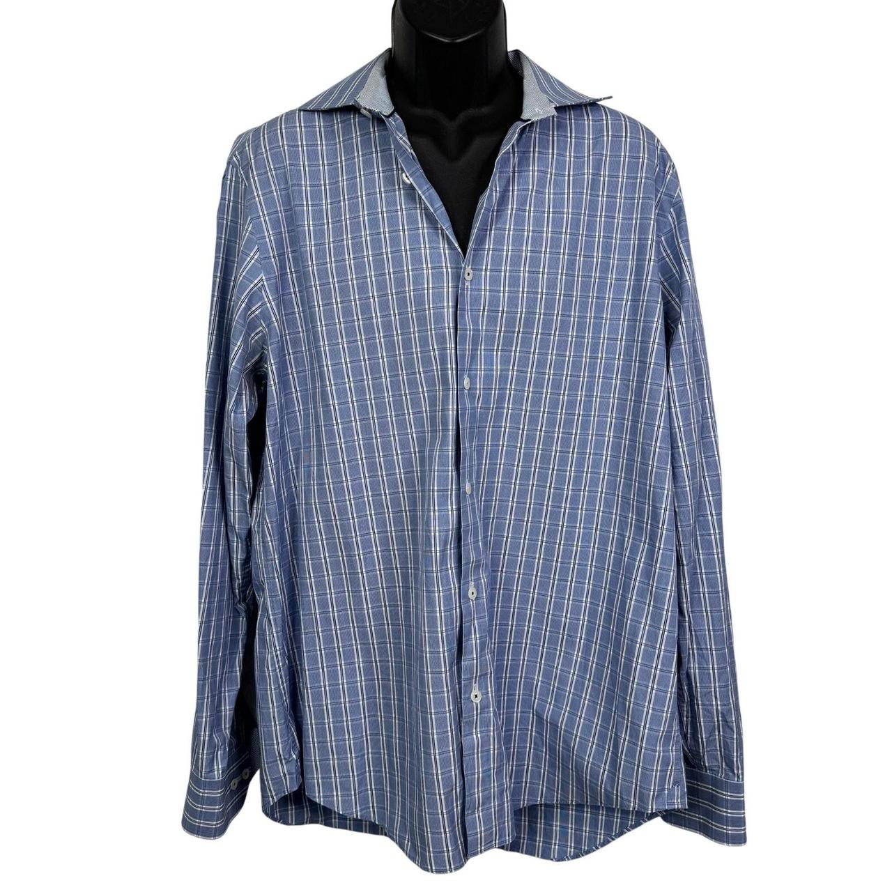 Bugatchi Men's Shirt - Blue - XL – Bugatchi Butto… - image 1