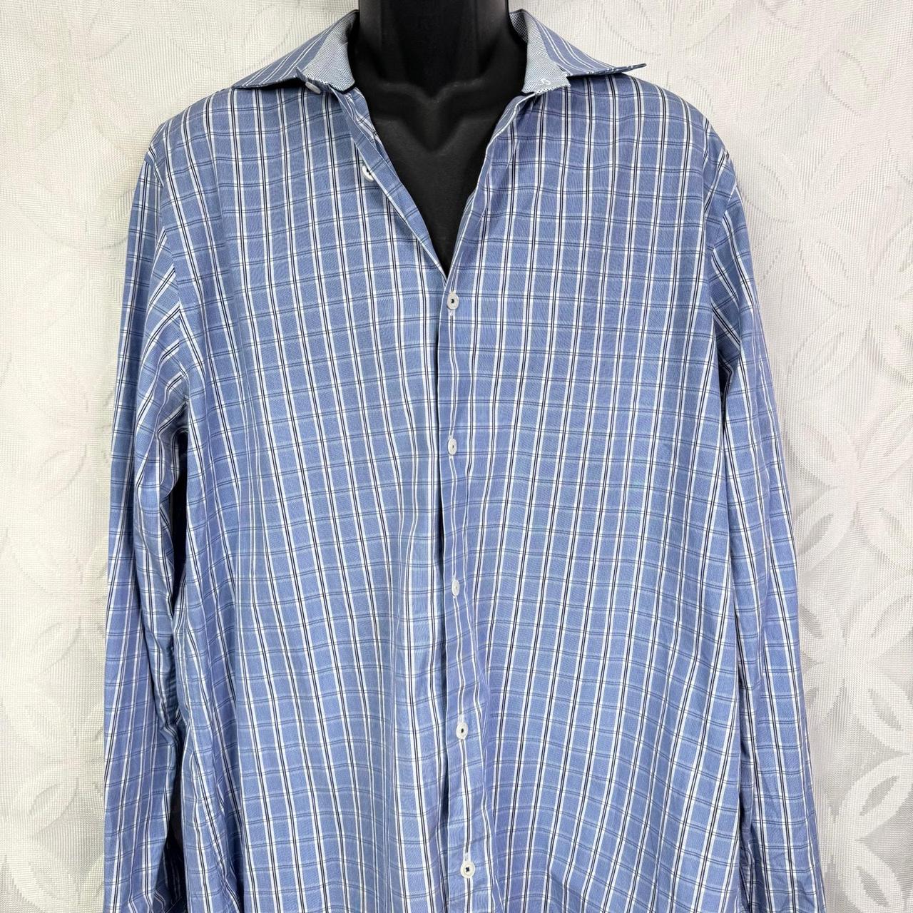 Bugatchi Men's Shirt - Blue - XL – Bugatchi Butto… - image 3