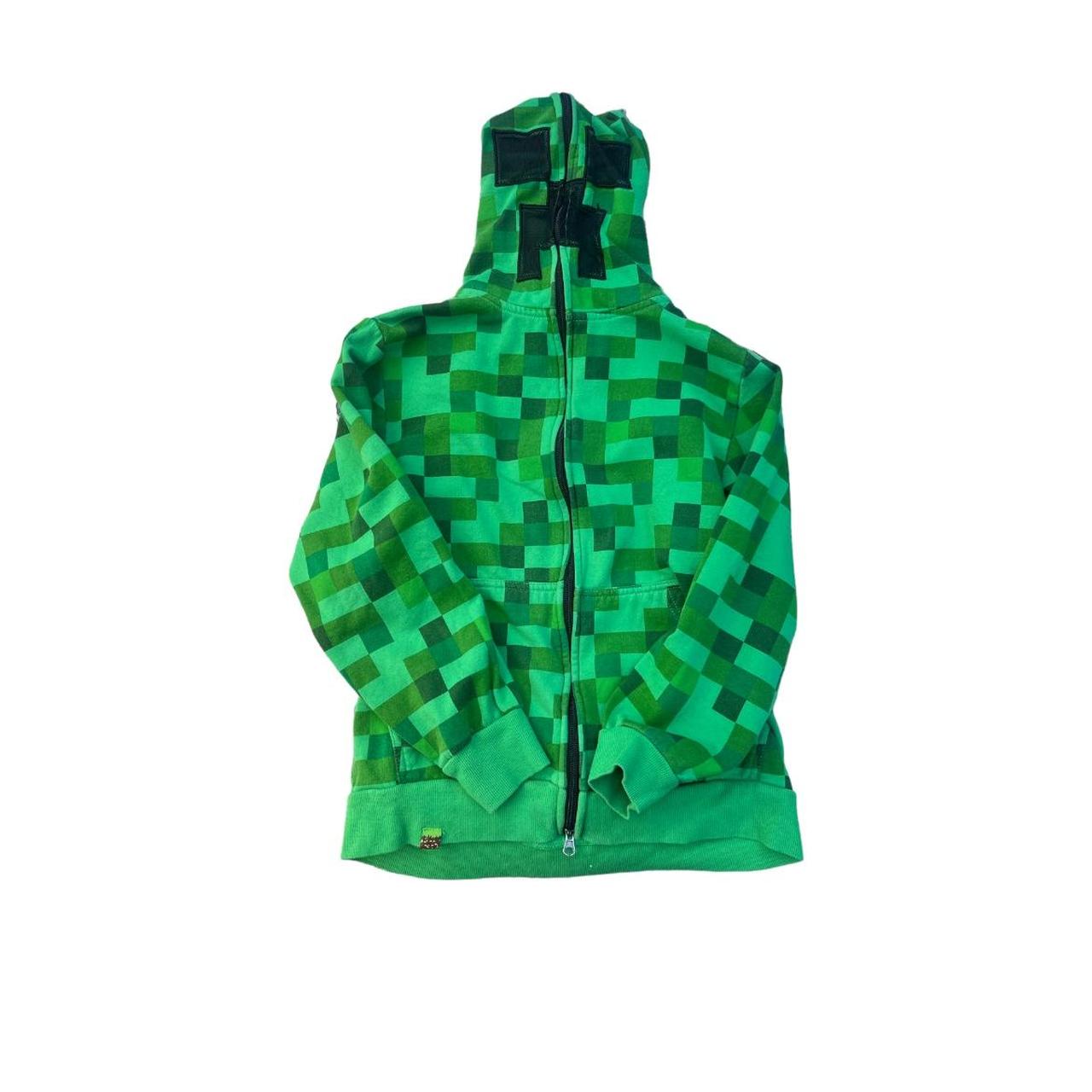 Minecraft Creeper Zip up hoodie >.o Size: Child’s... - Depop