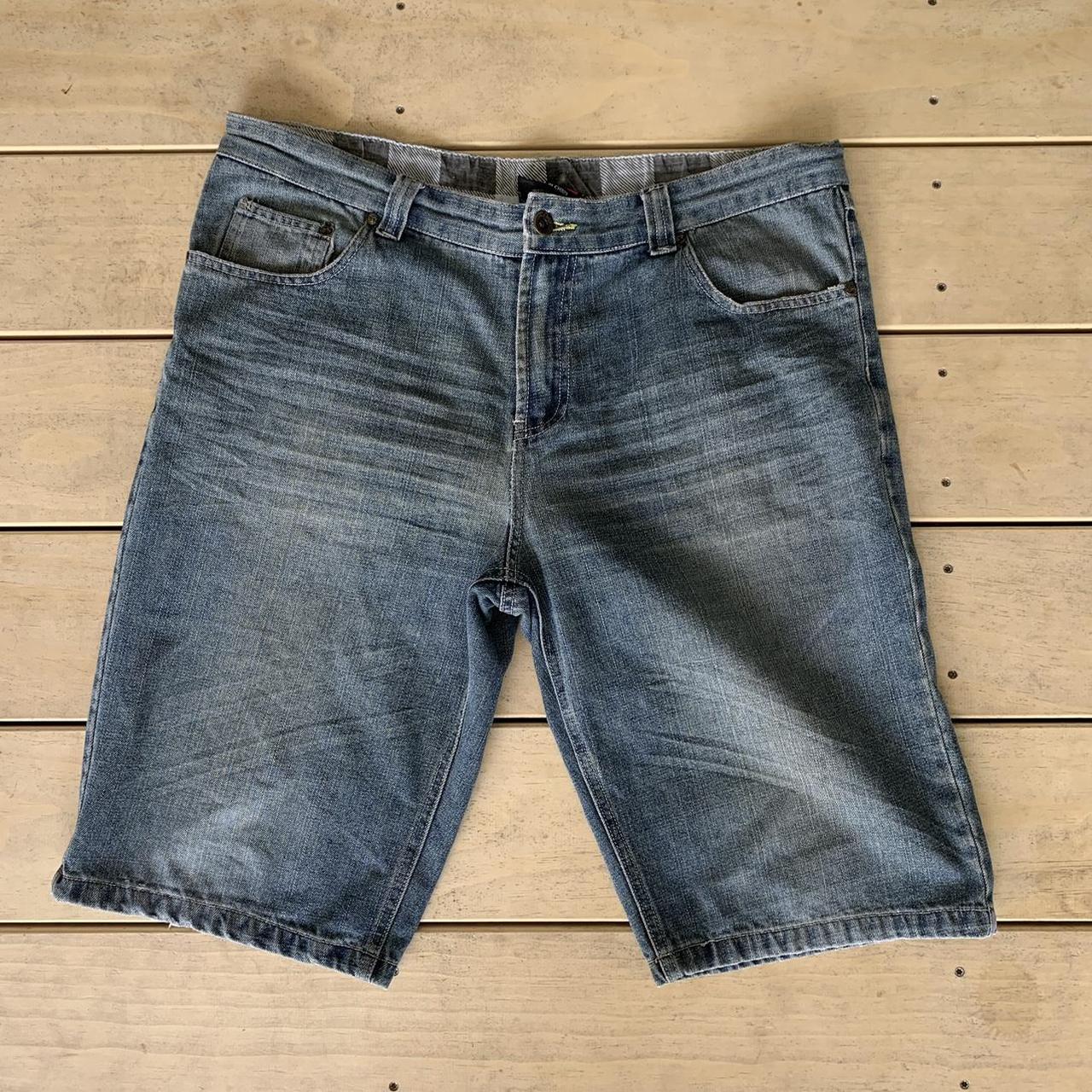 Vintage Shock Resistant denim shorts, super sick and... - Depop