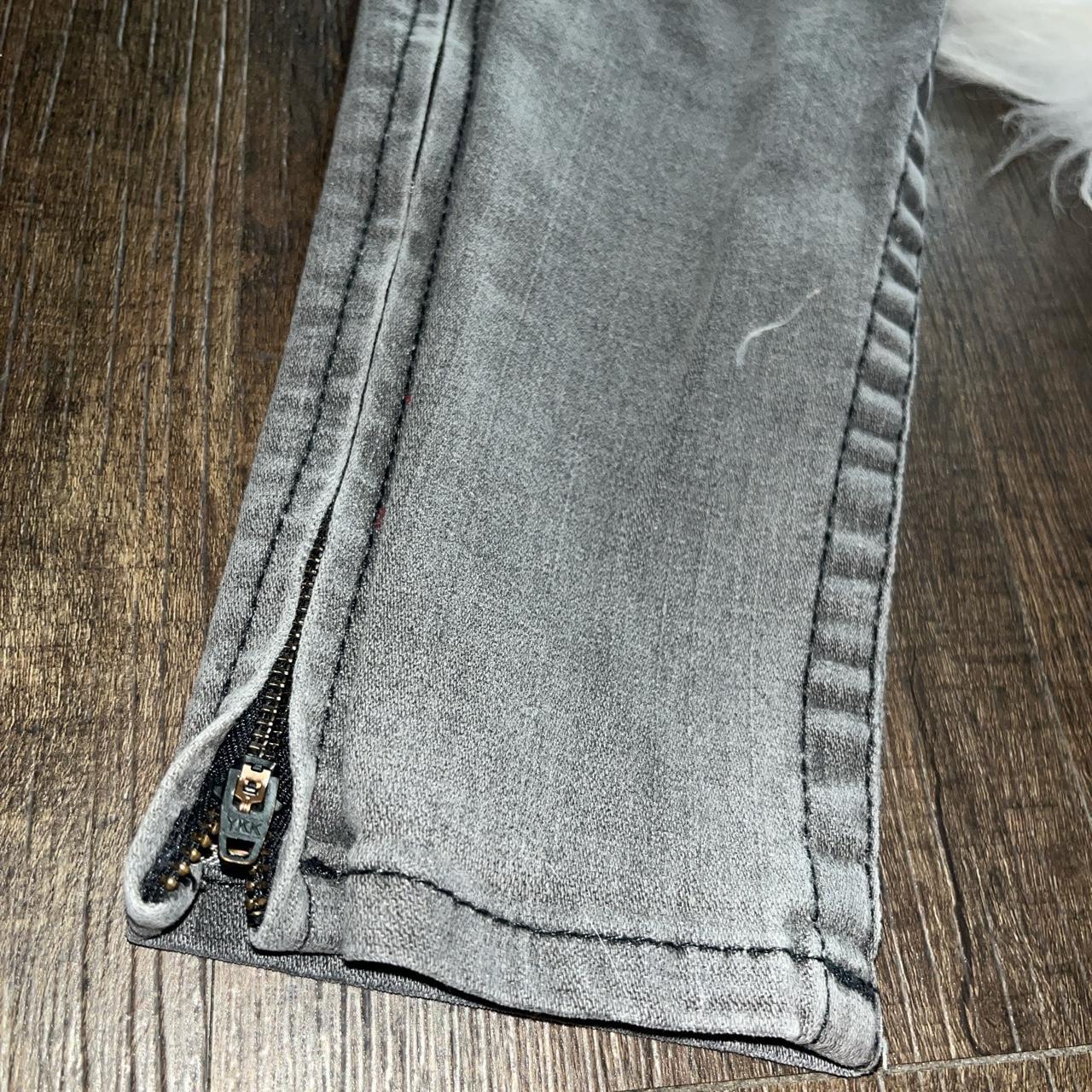 2000s black stitching low rise black/grey true | Depop