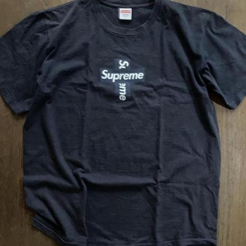 未使用⭐︎Supreme cross box logo グレー　Ｌ 楽天市場】cross box logo（サイズ（S/M/L）LL）（メンズ