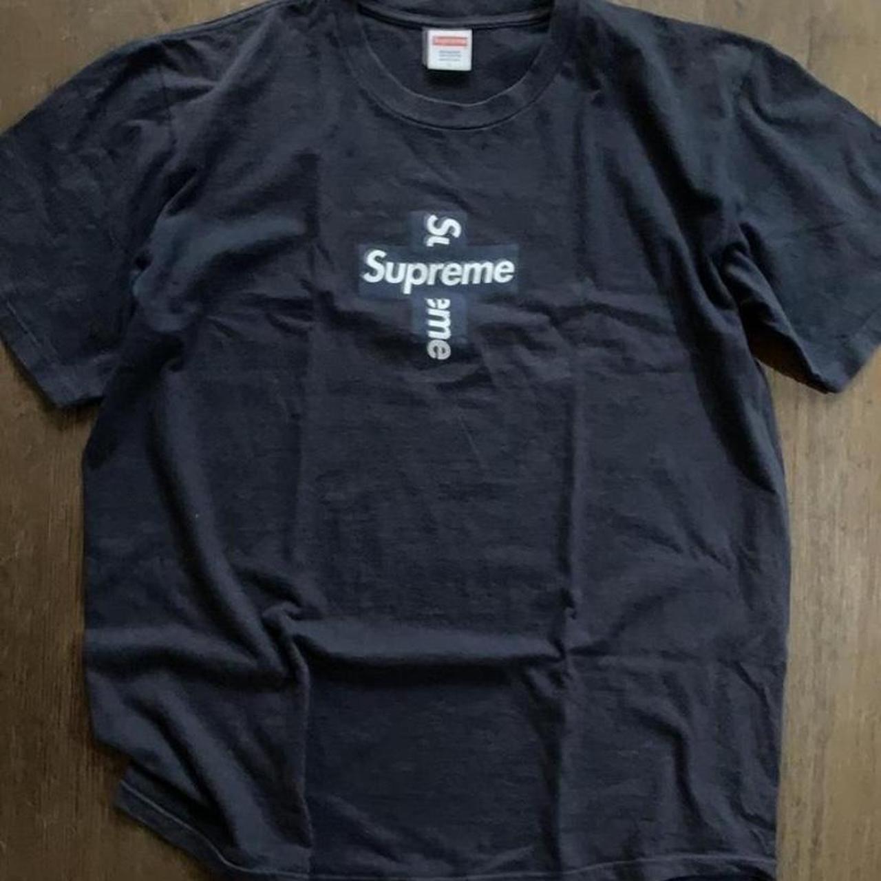 Supreme cross-box-logo - Depop
