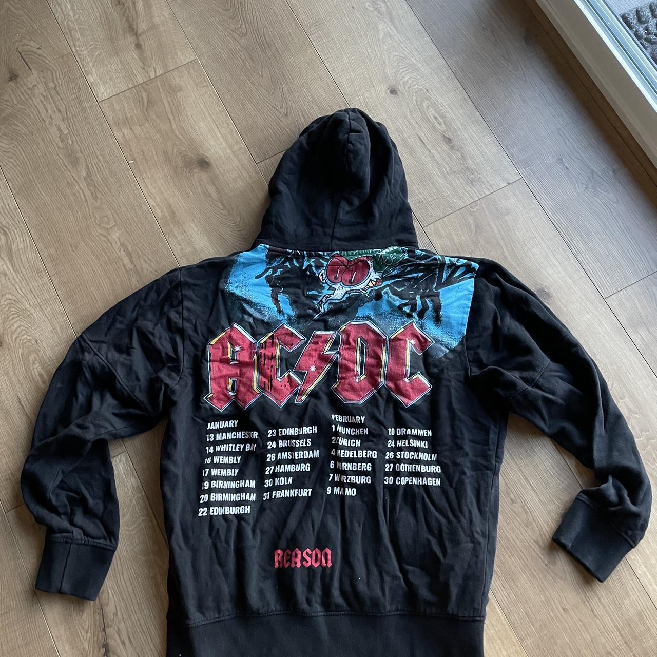 Black AC/DC sweatshirt AC/DC Is stitched and fuzzy... - Depop