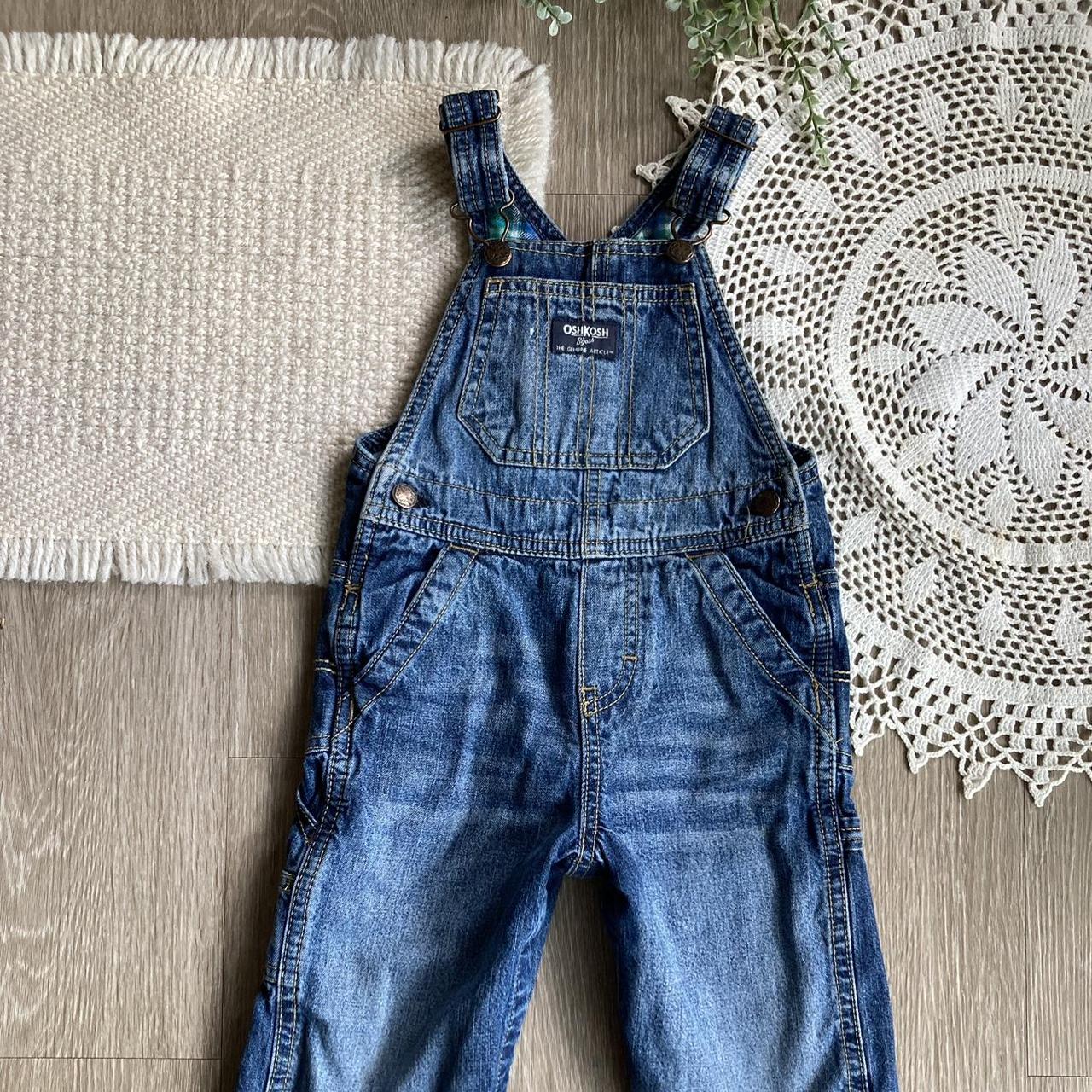 Baby Oshkosh B’Gosh Blanket Lined Overalls Size 24... - Depop