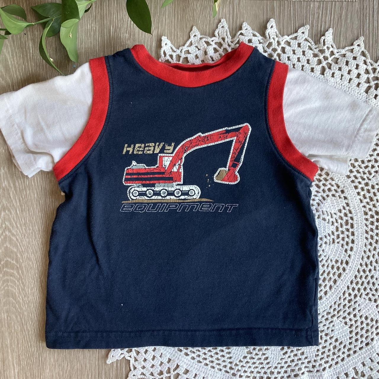 Toddler Y2K Streetwear Truck T-Shirt Blue Size