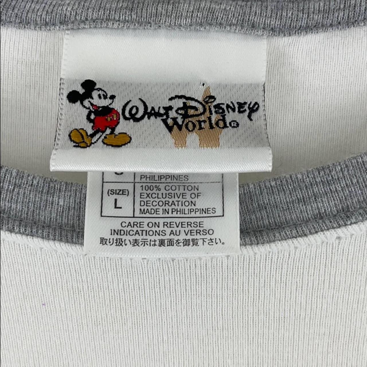 VTG Disney World Mickey Mouse White T-shirt Size... - Depop