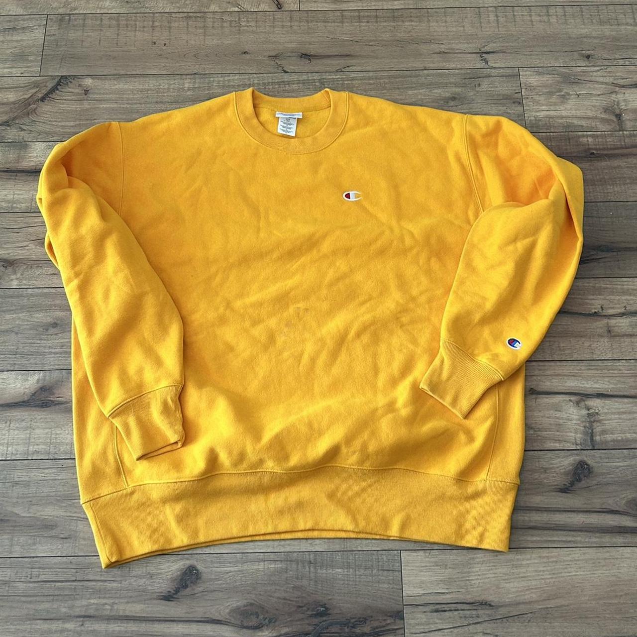 Champion Gold Sweatshirt This is new but has a... - Depop